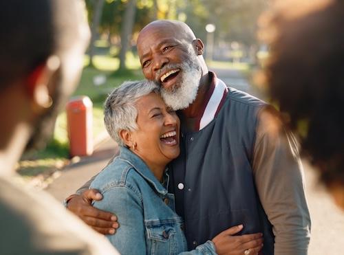 couple hugging in Riverside CA